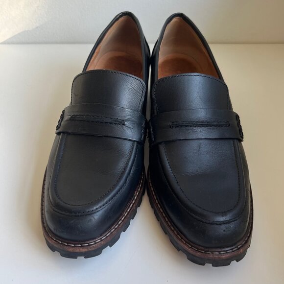 Madewell The Corinne Lug Sole Leather Loafers in Black | Size 7.5 - Picture 5 of 9